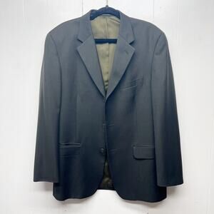 Alfani Men's New Wool Cashmere Blend Dark Olive Green Blazer Jacket Size Large